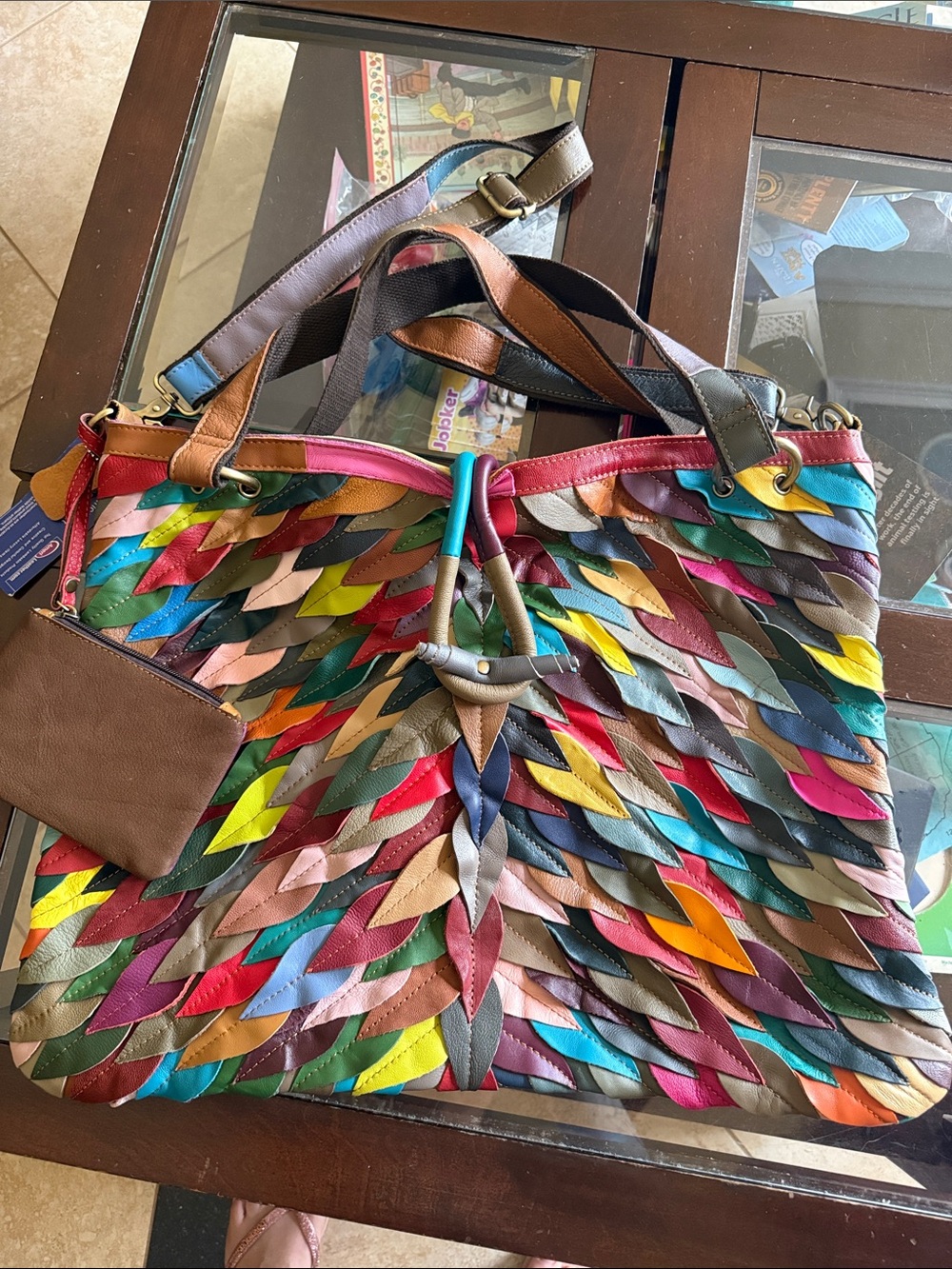 NWT AmeriLeather Sana Leather Handbag